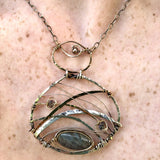 Labradorite Basket Necklace 63539N
