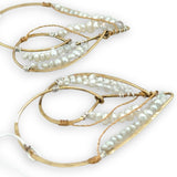 Lace Pearl Heart Earrings E80080