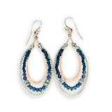 Denim Channel Drop Earrings E76122