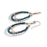 Denim Channel Drop Earrings E76122
