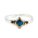 Azurite Eye Cuff Bracelet B422