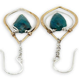 Chrysocolla Dagger Drop Earrings 84847E
