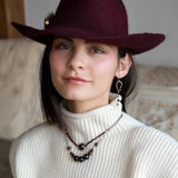 Garnet Solitaire Necklace 82610N