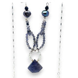 Iolite Gemstone Chain Necklace 82518N