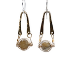 Rutile Quartz Sphere Earrings E82586