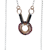 Garnet Disc Necklace 82630N