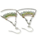 Spring Green Fan Earrings E84240
