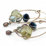 Embroidered Hoop Earrings E83536