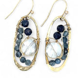 Gemstone Rivulets Oval Earrings E83601