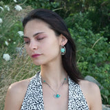 Chrysoprase Planet Post Earrings E83066