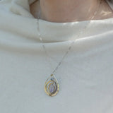 Lilac Amethyst Drop Necklace 82048N