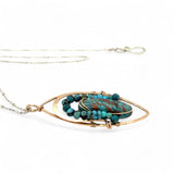 Chrysocolla Nugget Necklace 83208N