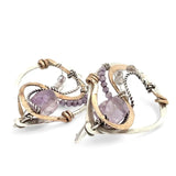 Amethyst Serpentine Post Earrings E83272