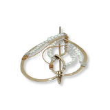 Lace Pearl Heart Pin P80080