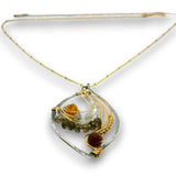 Autumn Leaves Crystal Necklace