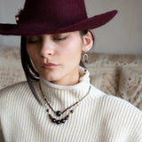 Garnet Solitaire Necklace 82610N