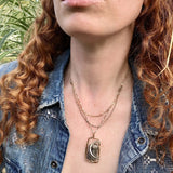 Green Amethyst Layered Necklace 78015N