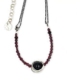 Garnet Solitaire Necklace 82610N
