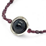 Garnet Solitaire Necklace 82610N