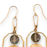 Citrine Tarot Card Earrings E80095