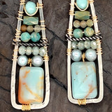 Tall Stack of Terra Verde Earrings