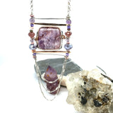 Lepidolite Ladder Necklace 82025N
