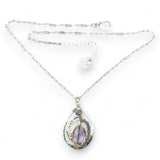 Lilac Amethyst Drop Necklace 82048N