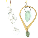 Flourite Leaf Necklace 82440N