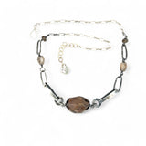 Smokey Quartz Chain Necklace 82508N