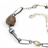 Smokey Quartz Chain Necklace 82508N