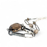 Smokey Quartz Chain Necklace 82508N