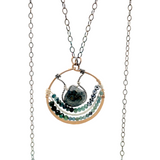 Gemstone Orb Pendant Necklace 82705N