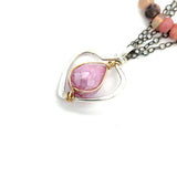 Sapphire Heart Necklace 83140N