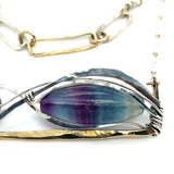 Fluorite Link Necklace 83255N