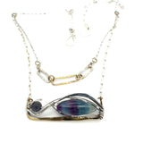 Fluorite Link Necklace 83255N