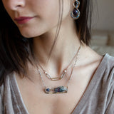 Fluorite Link Necklace 83255N