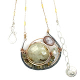 Prehnite Planetary Necklace 83295N