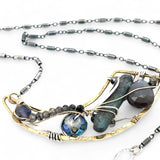 Kyanite Crescent Necklace 83350N