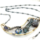 Kyanite Crescent Necklace 83350N