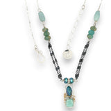 Gemstone Box Necklace 83450N