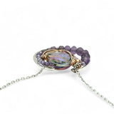 Lilac Sparkle Pendant Necklace 84020N