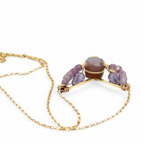 Lilac Flower Necklace 84035N