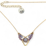 Lilac Flower Necklace 84035N