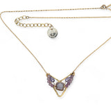 Lilac Flower Necklace 84035N