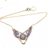 Lilac Flower Necklace 84035N