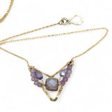 Lilac Flower Necklace 84035N