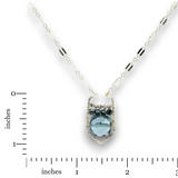 Sky Scraper London Blue Quartz Necklace