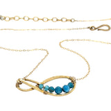 Apatite Infinity Necklace 84095N