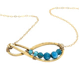 Apatite Infinity Necklace 84095N