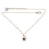 Crescent Moon Charm Necklace 84125N